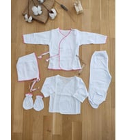 Kız Bebek 5 Li Acil Hastane Çıkışı Seti STL5064 (Beyaz)