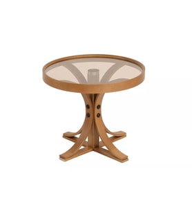 MİLTON YAN SEHPA CAMLI ÇAP 60CM