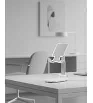 Minimal Tasarımlı Masaüstü Telefon Standı Beyaz
