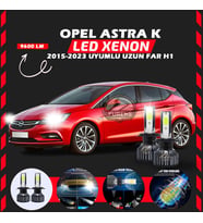 Opel Astra K 2015-2023 Uzun Far Uyumlu Şimşek Etkili Led Xenon Pro Series H1
