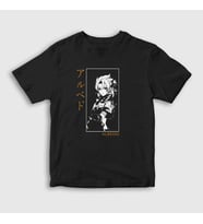 Presmono Unisex Çocuk Siyah Albedo Oyun Genshin Impact T-Shirt 356242tt