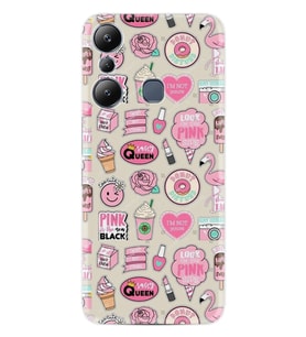 Infınix Hot 20i Kılıf Resimli Desenli Baskılı Silikon Donut Flamingo 1415