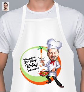 Kişiye Özel Nihayetinde Kolay Yetişmiyor & Karikatür Mutfak Önlüğü