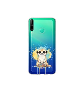 Huawei P40 Lite E ile Uyumlu Splash Mirket Tasarımlı Şeffaf Silikon Kılıf