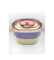 VAGONLİFE  BL50251-2 ÇELİK YEMEK KABI 2 KATLI 3 BÖLMELİ LUNCH BOX MOR