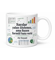Excel Tablolarında Kaybolanlara Özel Beyin Yakan Hesaplar Kupası Hediye Bardak