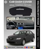 MAZDA 3 (2003-2009) Torpido Örtüsü Panel Halısı Koruma Torpido Koruma Araca Özel Kaymaz Kolay Montaj