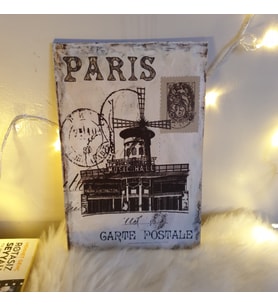 Paris Ahşap Poster
