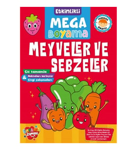 Etkinlikli Mega Boyama - Meyveler ve Sebzeler