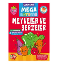 Etkinlikli Mega Boyama - Meyveler ve Sebzeler