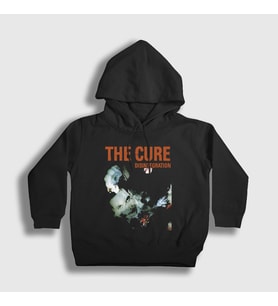 Presmono Unisex Çocuk Siyah Disintegration The Cure Kapüşonlu Sweatshirt 452201tt
