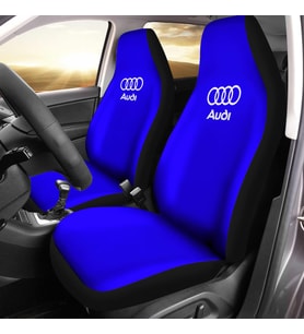 Audi Baskılı Oto Koltuk Kılıfı Pro - Mavi