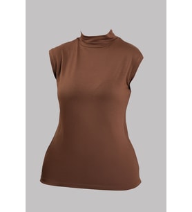 Taba Body Balıkçı Yaka Viskon Sıfır Kollu 1027_33