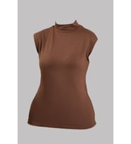 Taba Body Balıkçı Yaka Viskon Sıfır Kollu 1027_33