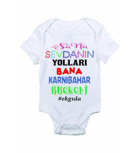 Bebek Sana Sevdanın Yolları Baskılı Zıbın Body