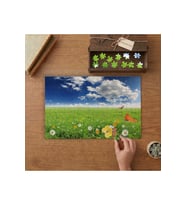 Kelebekler - Papatyalar - Gökyüzü Tasarımı 240 parça Ahşap Puzzle Ahşap Kutuda MP04741