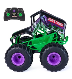 Monster Jam Smash 'n Bash Grave Digger Uzaktan Kumandalı Canavar Kamyon 1:15 Ölçekli, Çarpışmada Def