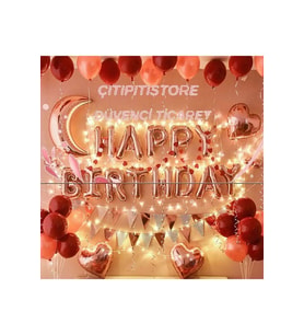 Çıtıpıtıstore Happy Bırthday Doğum Günü Lüks Set