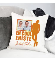 Kişiye Özel Cool Eniştem Fotoğraflı Yastık