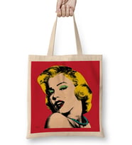 Marilyn Monroe 01 Bez Çanta Uzun Saplı