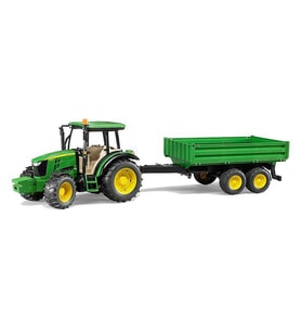 Bruder John Deere 5115M Traktör Römork Br02108