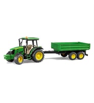 Bruder John Deere 5115M Traktör Römork Br02108