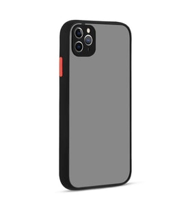 Uyumlu Model Apple iPhone 11 Pro Max Kılıf Kamera Korumalı Mat Kapak (Siyah)