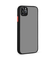 Uyumlu Model Apple iPhone 11 Pro Max Kılıf Kamera Korumalı Mat Kapak (Siyah)