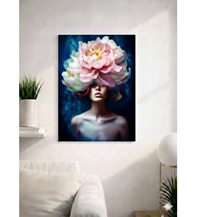 FLORAL WOMAN18  TASARIM MDF TABLO (27X18)