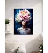 FLORAL WOMAN18  TASARIM MDF TABLO (27X18)