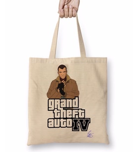 Grand Theft Auto Gta IV Bez Çanta Uzun Saplı