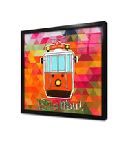 Tramvay Çerçeveli Cam Tablo