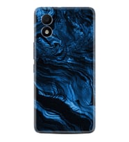 TCL 303 Kılıf Resimli Desenli Baskılı Silikon Blue MArble 1379