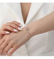 925 Ayar Gümüş White Tatlısu İncisi Bileklik-6mm