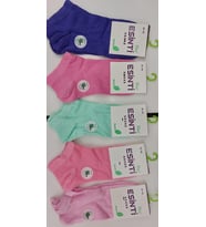 ESİNTİ BAYAN BAMBU PATİK PASTEL RENKLİ ÇORAP 6 ADET
