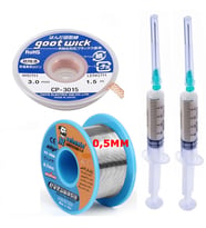 Mechanic Lehim Noclean Sn63/pb37 40g 0,5mm Lehim Toplama Cp-3015 Emme Teli 3,0mm