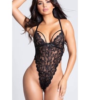 Merry See Dantel Fantezi Babydoll Gecelik (Siyah)