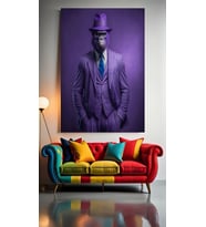 BEYEFENDİ GORİL V11 Ev Duvar Salon Güzellik Salonu Ofis Dükkan Dekarasyon Kanvas Tablo (Çok Renkli)