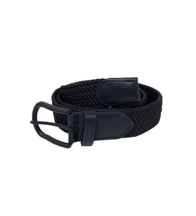 Siyah Elastik Esnek Unisex Örgü Kemer - 8500-1