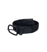Siyah Elastik Esnek Unisex Örgü Kemer - 8500-1