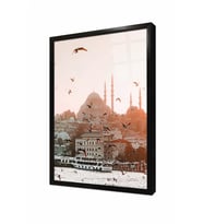 Tablosan Eminönü İstanbul Çerçeveli Cam Tablo