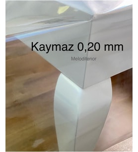 0,20 mm Kalın Masa Örtüsü Koruyucu Silinebilir Sıvı geçirmez Şeffaf 100 x 140