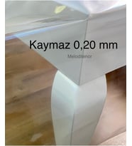 0,20 mm Kalın Masa Örtüsü Koruyucu Silinebilir Sıvı geçirmez Şeffaf 100 x 140