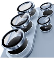 Samsung Galaxy S26 Ultra ile Uyumlu Safir Kamera Lens Koruyucu, Parmak İzi Bırakmayan, HD Şeffaf, Çizilmeye Dayanıklı Temperli Cam Lens Koruma (Açık Mavi, Galaxy S26 Ultra)