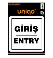 CREA UNIQO UYARI ETİKETİ - GİRİŞ ENTRY 2'Lİ  1406