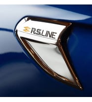 Renault Clio 5 Çamurluk Çıtası - Krom+Plastik, RS-Line (2 Parça)  2019 ve Sonrası, HB