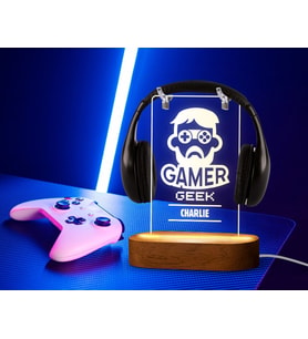 BK Gift Kişiye Özel İsimli Gamer Tasarımlı Led Lamba-3, Gece Lambası, Ev Dekorasyonu, Işıklı Pleksi Biblo