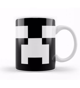 Creeper White Face Minecraft Kupa Bardak Porselen