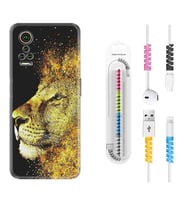 General Mobile GM 21 Pro GM 22 Pro Plus Kılıf Kablo Koruma Spiral Silikon Leon 1323
