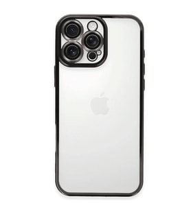 Apple İphone 16 Pro Max Kılıf Razer Lensli Silikon - Siyah